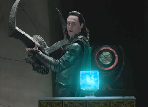 Loki Considering the Tesseract (Thor Ragnarok, 2017)